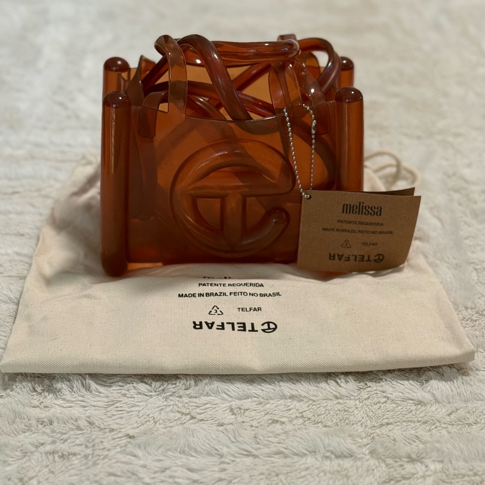 Telfar| Small Jelly Shopper| Clear Brown